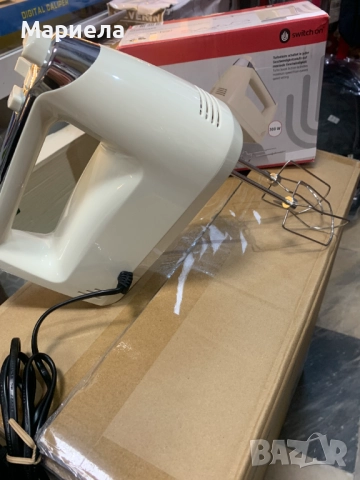 Миксер 300W с 2 комплекта бъркалки , Черен, снимка 8 - Миксери - 52689036