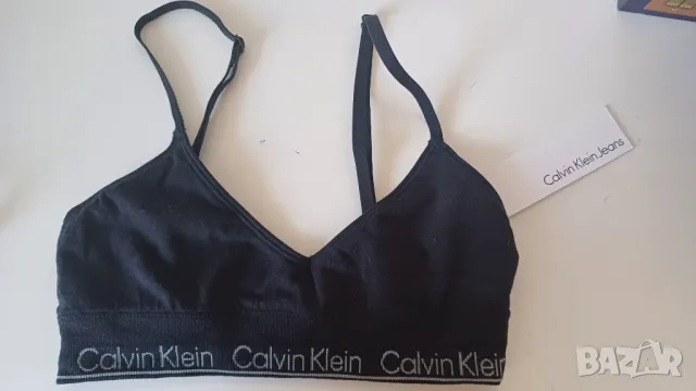 Calvin Klein  черно бюстие XS ново, снимка 2 - Бельо - 49424129