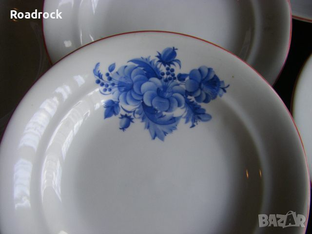 Чинии - български порцелан от 80-те години, снимка 8 - Чинии - 36548540