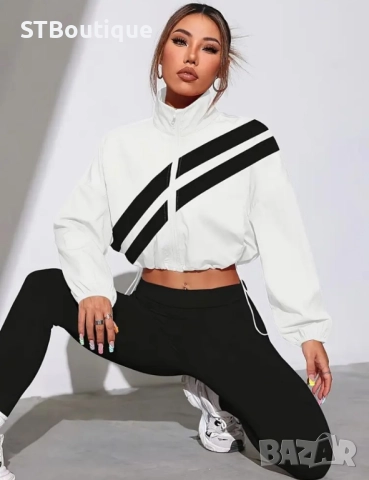 🧥 Спортно яке с цип и регулируем подгъв – STBoutique, снимка 7 - Спортни екипи - 52343304