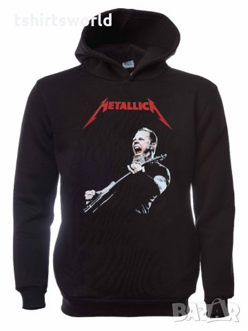 Нов мъжки суичър с дигитален печат на музикалната група Metallica (Металика), снимка 1 - Суичъри - 31757750