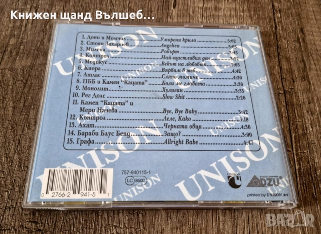 Компакт Дискове - Българска Музика: Хитовете на 1993 с артистите на UNISON - Компилация, снимка 2 - CD дискове - 52379833