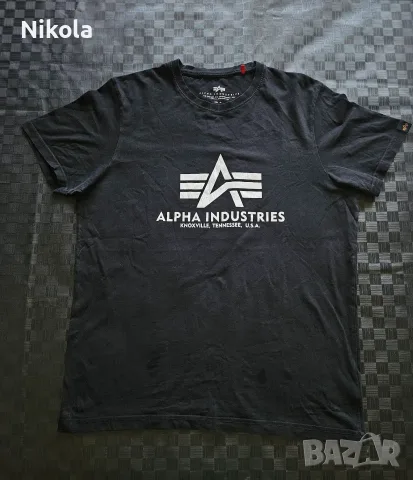 Мъжка тениска Alpha Industries Basic Logo - Размер M / Оригинал