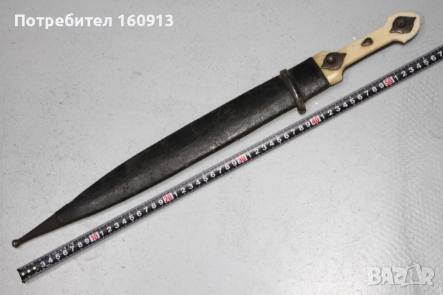 Оригинален руски кавказки кинжал със сребърни орнаменти., снимка 1