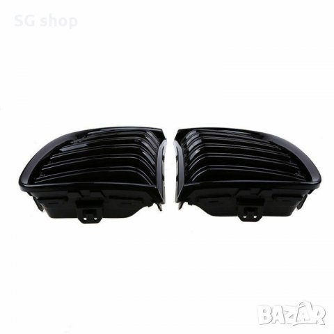 Бъбреци Двойни Ребра за BMW Е90 Е91 05-08 Черен Гланц Преди Фейслифт, снимка 5 - Аксесоари и консумативи - 35125527