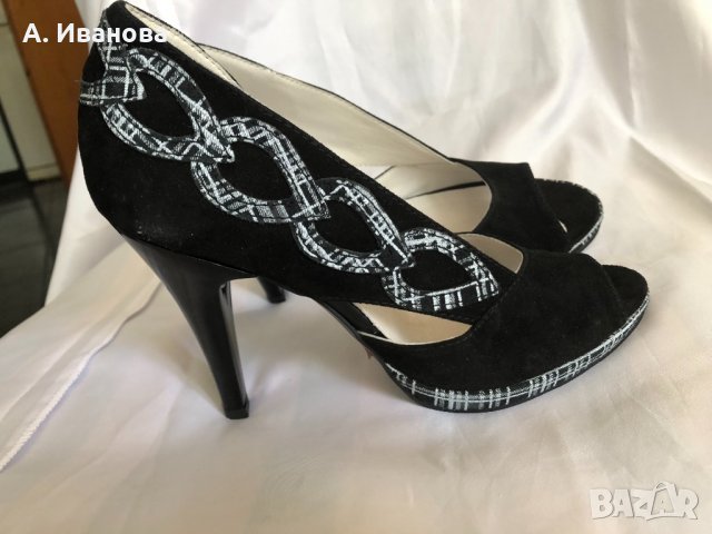 Дамски обувки естествен велур, снимка 5 - Дамски елегантни обувки - 30154056