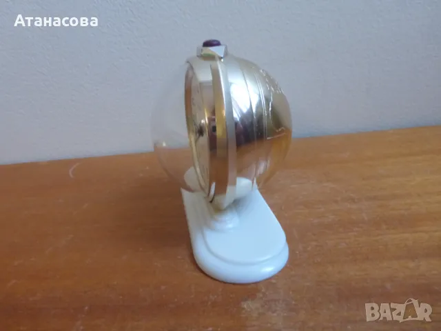 Будилник часовник Слава Глобус, снимка 4 - Антикварни и старинни предмети - 48936712