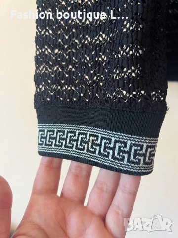 Версаче черна блуза XL размер 🖤, снимка 5 - Блузи с дълъг ръкав и пуловери - 51809533