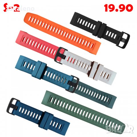 Силиконова каишка верижка Garmin Vivoactive HR Sport Instinct, снимка 7 - Каишки за часовници - 37937209