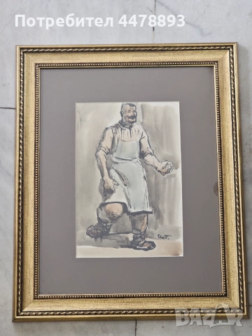 Картина Илия Петров ( 1903-1975), снимка 8 - Антикварни и старинни предмети - 54189620