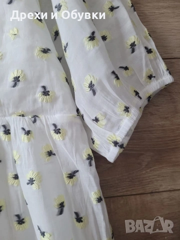 Лятна разкроена бяла рокля на цветя ENVII , снимка 4 - Рокли - 54232983