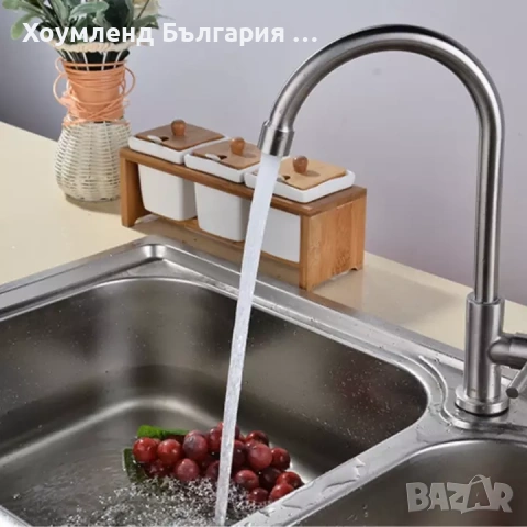 Месингов смесител за кухненска чешма, снимка 5 - Смесители - 54304118