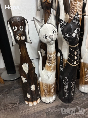Котки от дърво , снимка 4 - Декорация за дома - 32821072