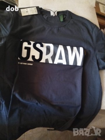 Нова мъжка тениска GS RAW DENIM LOGO T-shirt, снимка 7 - Тениски - 35610469