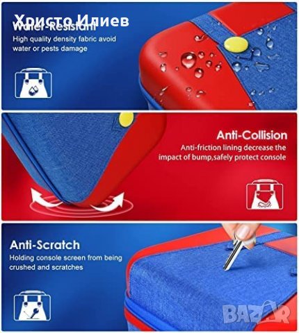 Калъф Кейс за Нинтендо Суич Nintendo Switch Чанта за съхранение на конзола оборудване 18 карти, снимка 7 - Аксесоари - 40011581