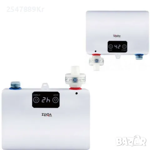 Проточен бойлер, 5500W, до 55° Сензорен панел, Бял, снимка 1