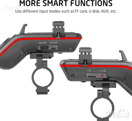 UPPEL 10 в 1 Стойка за телефон за велосипед, Bluetooth, 5000mAh, LED, снимка 6 - Аксесоари за велосипеди - 50302967