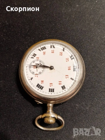 Швейцарски джобен часовник с посребрени капаци 1925г. - ПРОМОЦИЯ, снимка 15 - Джобни - 49866321