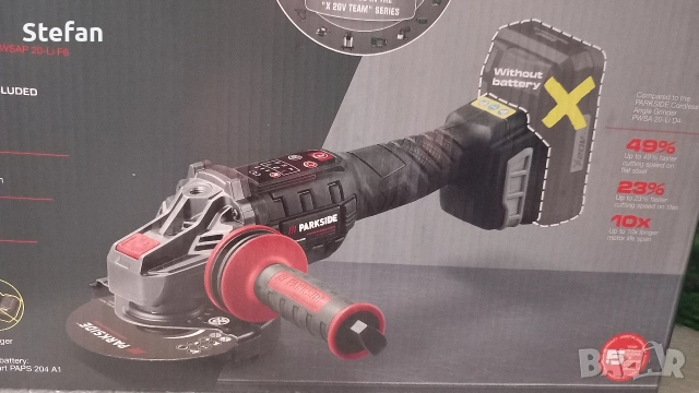 Акумулаторен Безчетков Ъглошлайф PARKSIDE, снимка 2 - Други инструменти - 52837801