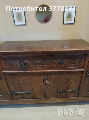Старинен шкаф на 80 г., снимка 4 - Шкафове - 53942809
