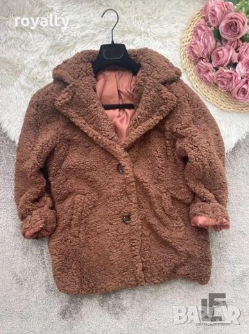 Пухкаво Палто LFS Cozy Winter Brown 9998, снимка 3 - Палта, манта - 52837842