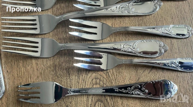 Царствено красиви Барокови прибори Esmeyer за шест души - 26бр, снимка 16 - Прибори за хранене, готвене и сервиране - 53883074