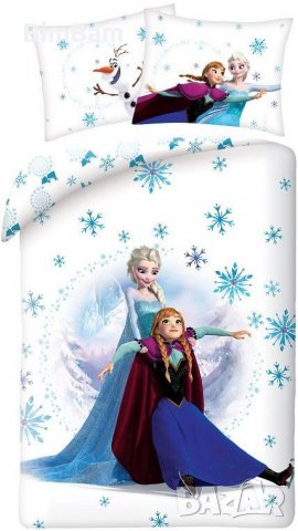 Оригинален детски спален комплект Frozen / Замръзналото кралство 100% памук, снимка 1 - Спално бельо и завивки - 40009194