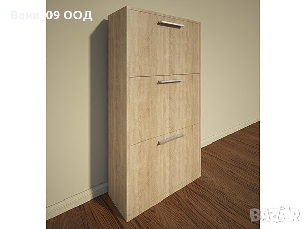 Голям шкаф за обувки с 3 врати
