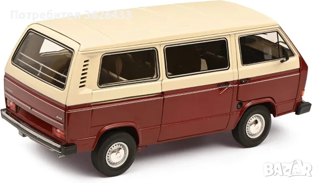 1:18 VW T3 Vanagon Van Bus Red/white Schuco, снимка 3 - Колекции - 55978784