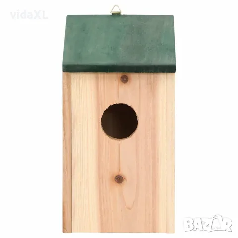 vidaXL Къщички за птички, 8 бр, дървени, 12x12x22 см, снимка 2 - За птици - 56146536