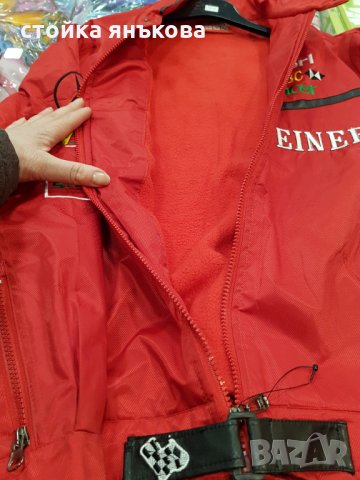 Продавам мъжко яке Мерцедес червено, снимка 5 - Якета - 32082402