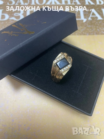 Златен Пръстен - 14 Карата , снимка 2 - Пръстени - 52833476