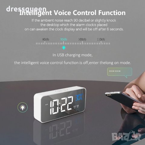 8808 Часовник с големи цифри и термометър, снимка 11 - Други стоки за дома - 30455843