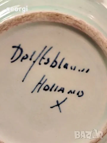 холандски порцеланов пепелник Delft 21/5, снимка 3 - Колекции - 49213592