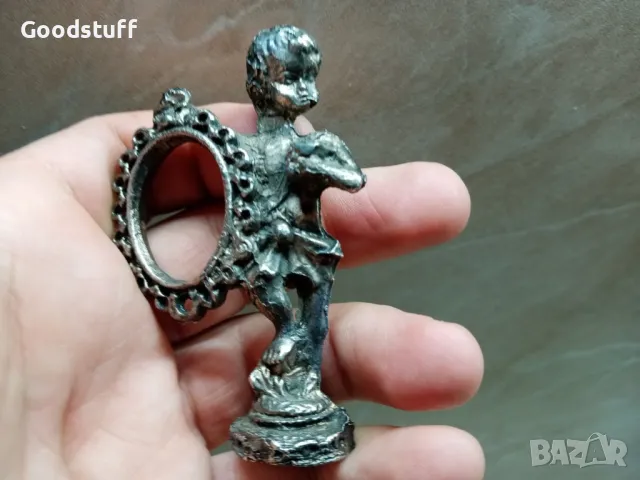 Фигура, фото рамка, дете, винтидж миниатюра,

