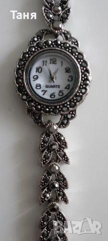 Сребрист часовник, снимка 5 - Дамски - 54231055