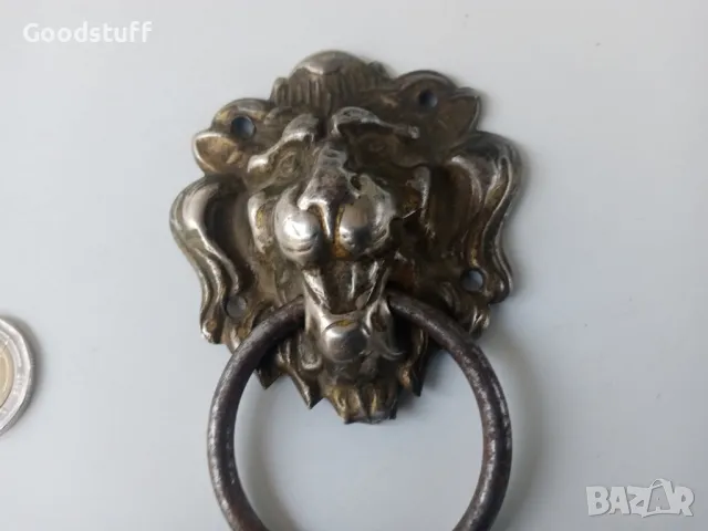 Старо чукало, за порта, врата,клепало,лъв,хлопка,желязо,
хлопка, снимка 9 - Антикварни и старинни предмети - 47667259