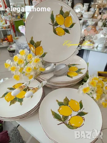 Керамичен комплект от 6 броя чинии LIMONI