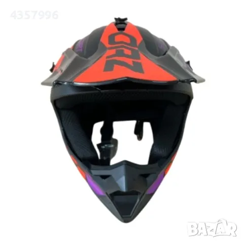 Кросова каска, За мотор, Велосипед, S, M и L размер, Черен с лилав, снимка 5 - Аксесоари и консумативи - 49313231