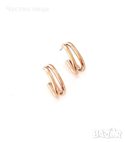 Обеци от медицинска стомана , снимка 2 - Обеци - 42894857