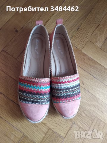 Дамски обувки еспадрили, цветни, 38 номер, снимка 2 - Дамски ежедневни обувки - 37898168