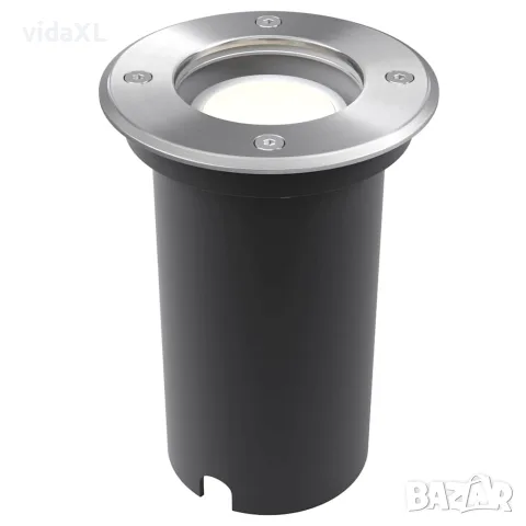 vidaXL Градински LED лампи за вграждане в земя, 3 бр, кръгли, снимка 4 - Външни лампи - 56147522