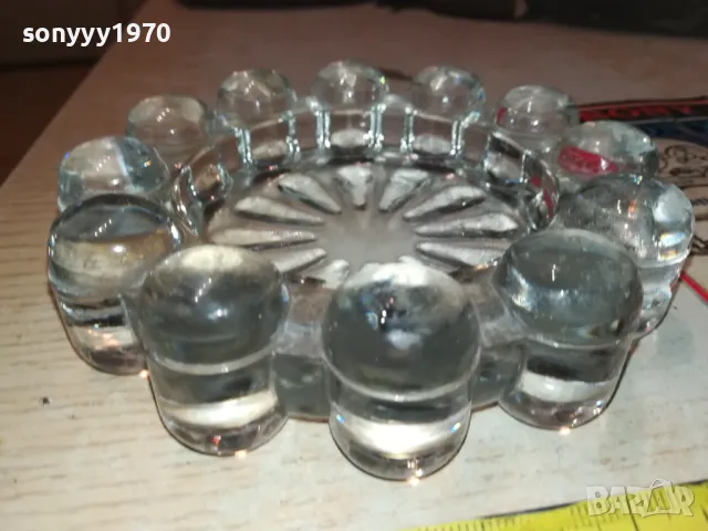 КРАСИВ СТЪКЛЕН ПЕПЕЛНИК 1405251147, снимка 9 - Антикварни и старинни предмети - 50282937