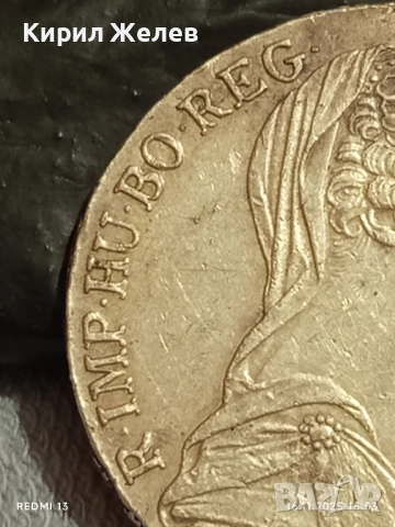Сребърна монета талер 1780г. Мария Терезия Австро-Унгария рядка за КОЛЕКЦИЯ 52271, снимка 6 - Нумизматика и бонистика - 52432739