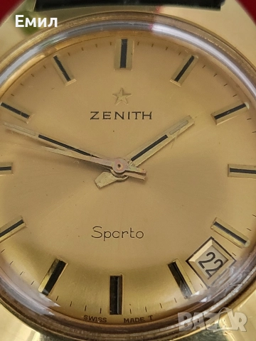 Колекционерски часовник ZENITH SPORTO, снимка 2 - Колекции - 52874306