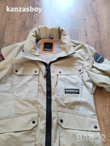 Napapijri A-Tepees Jacket Beige Cornstalk - страхотно мъжко яке КАТО НОВО ХЛ, снимка 5 - Якета - 51695318