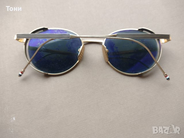 Слънчеви очила Thom Browne - TB-106-50 (A-BLK-GLD) Made in Japan, снимка 12 - Слънчеви и диоптрични очила - 42538953