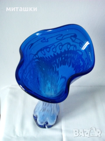 Голяма кристална ваза, снимка 6 - Вази - 53281455