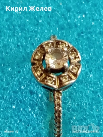 Арт деко винтидж стил сребърен пръстен с осмоъгълен ореол цирконий 43550, снимка 5 - Пръстени - 52717711