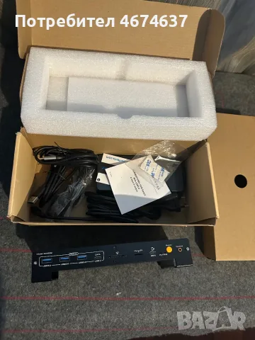Докинг станция и суич CMSTEDCD USB-C KVM, снимка 2 - Мрежови адаптери - 56482284